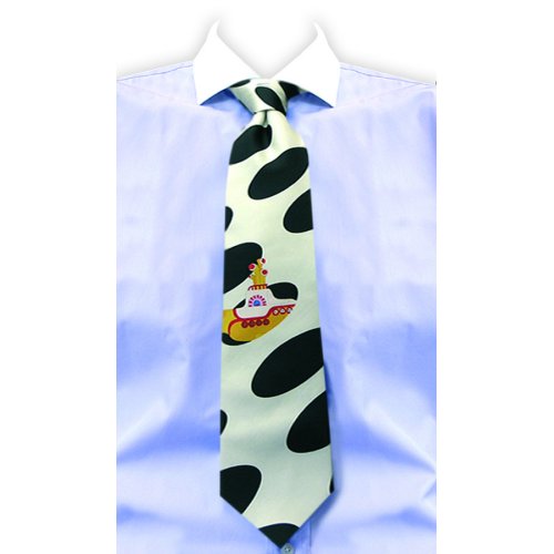 BEATLES SEA OF HOLES SILK NECK TIE NEW MULTI INCLUDING YELLOW, WHITE AND BLACK