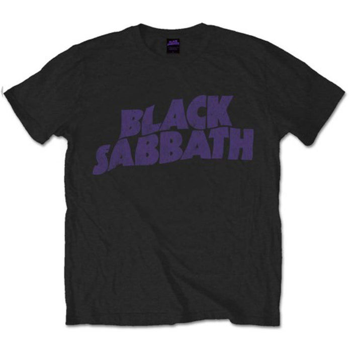 BLACK SABBATH WAVY LOGO VINTAGE T-SHIRT X-Large MENS NEW OFFICIAL BLACK