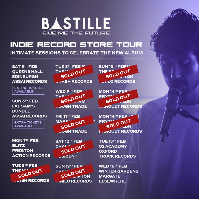 Bastille "Give Me The Future" Album + Queen's Hall Edinburgh Ticket Bundle 5th February 2022