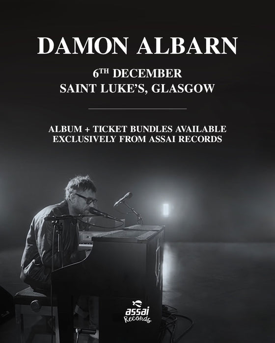 Damon Albarn The Nearer The Fountain More Pure The Stream Flows Album + St Luke's Glasgow Ticket Bundle - 6th December 2021