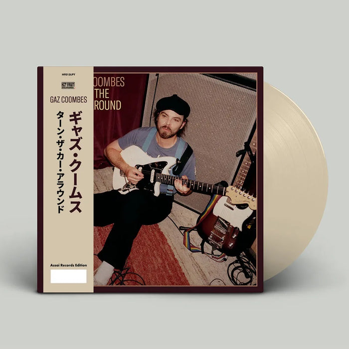 Gaz Coombes Turn The Car Around Vinyl LP Signed Opaque Cream Colour Assai Obi Edition 2023
