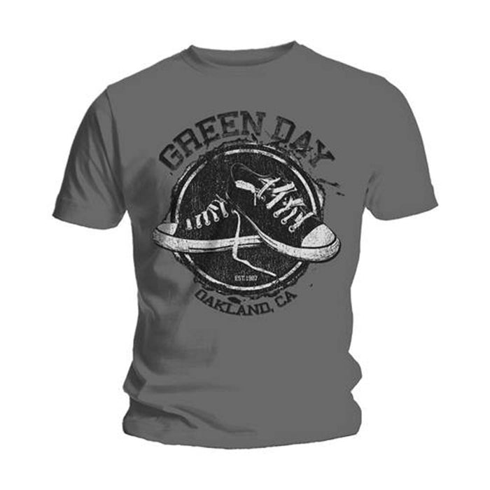 Green Day Converse Grey Large Unisex T-Shirt