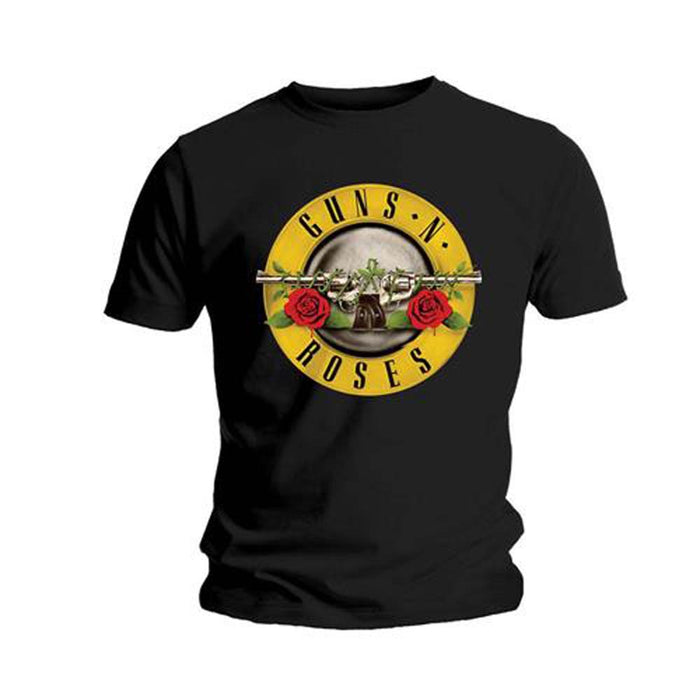Guns N Roses Classic Logo Unisex Black T-shirt Large