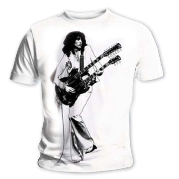 JIMMY PAGE URBAN IMAGE T-SHIRT XL MENS NEW OFFICIAL WHITE