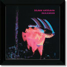 BLACK SABBATH PARANOID FRAMED REPLICA LP VINYL PRINT NEW 33RPM