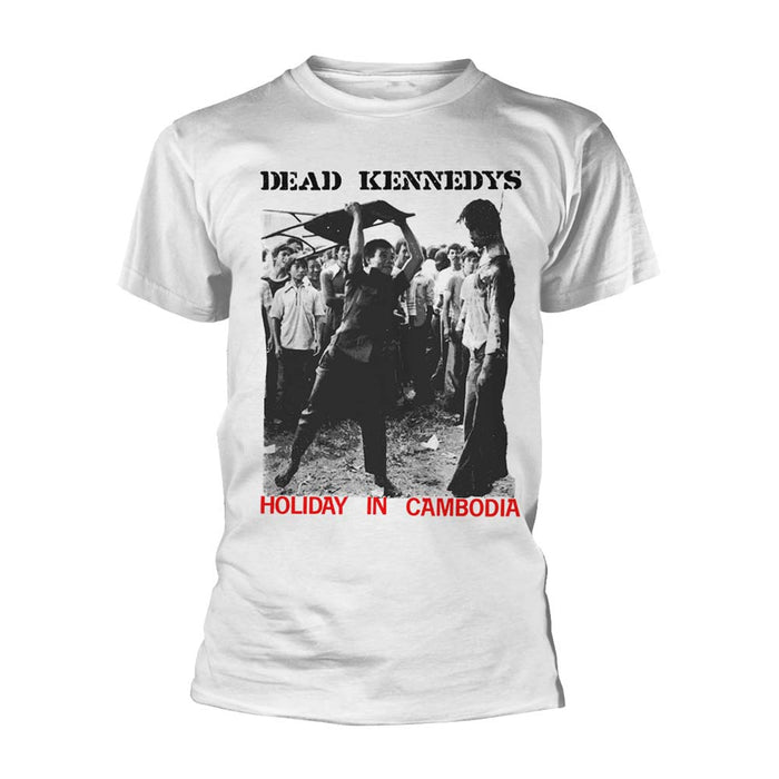 Dead Kennedys Holiday In Cambodia T Shirt Mens White Large New