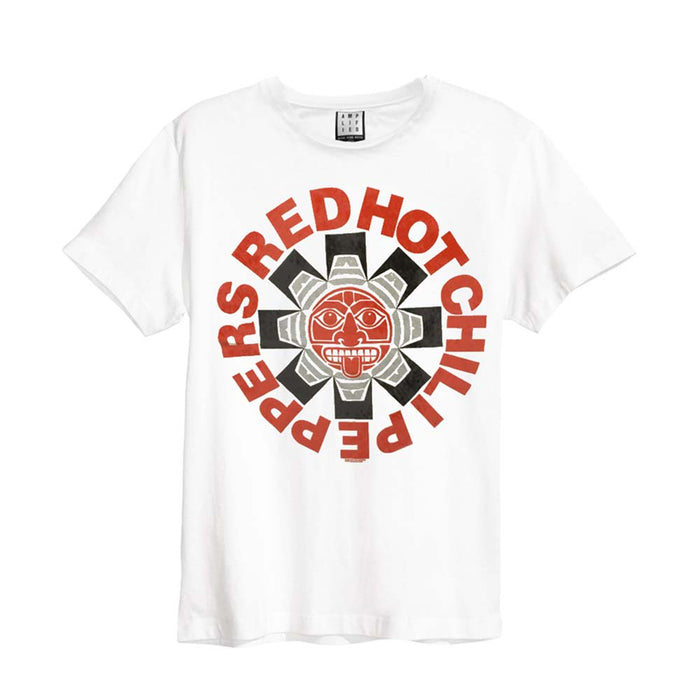 Red Hot Chili Peppers Aztec T-Shirt White Medium Mens New