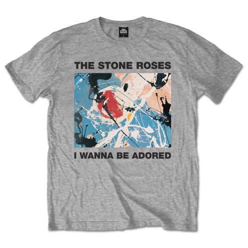 STONE ROSES ADORED T-SHIRT LARGE MENS NEW OFFICIAL GREY