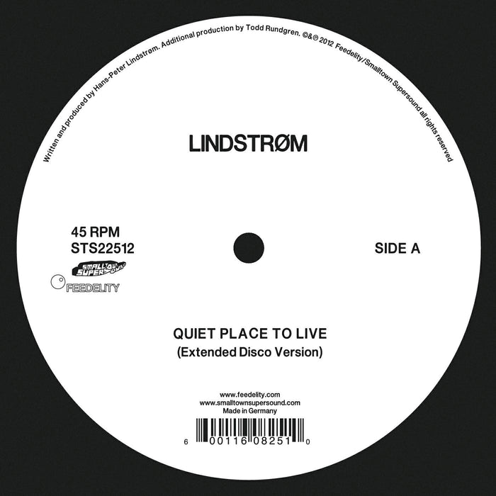 Lindstrom Quiet Place To Live 12" Single Vinyl Electronic Disco Music Brand New