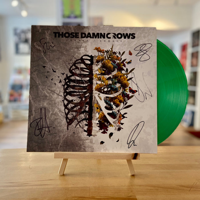 Those Damn Crows Inhale/Exhale Vinyl LP Signed Indies Green Colour 2023