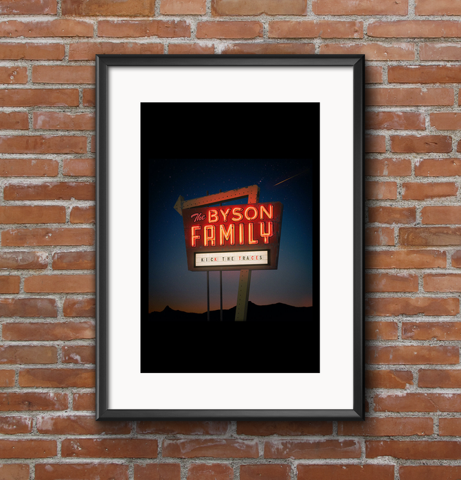 The Byson Family Signed Print (unframed)