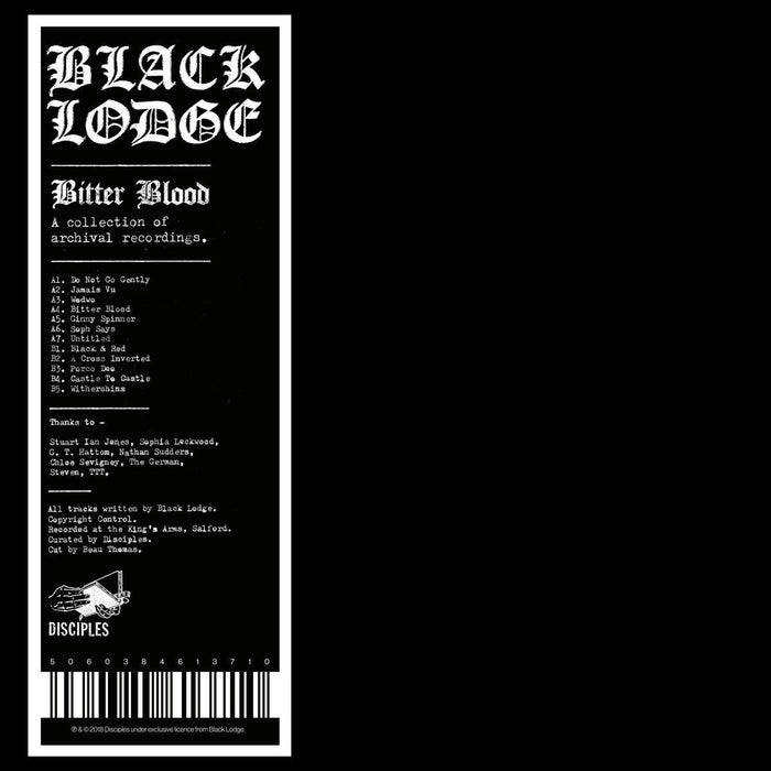 Black Lodge Bitter Blood Indies Vinyl LP 2018