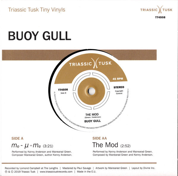 Buoy Gull Me - U = Me / The Mod 7" Vinyl Single