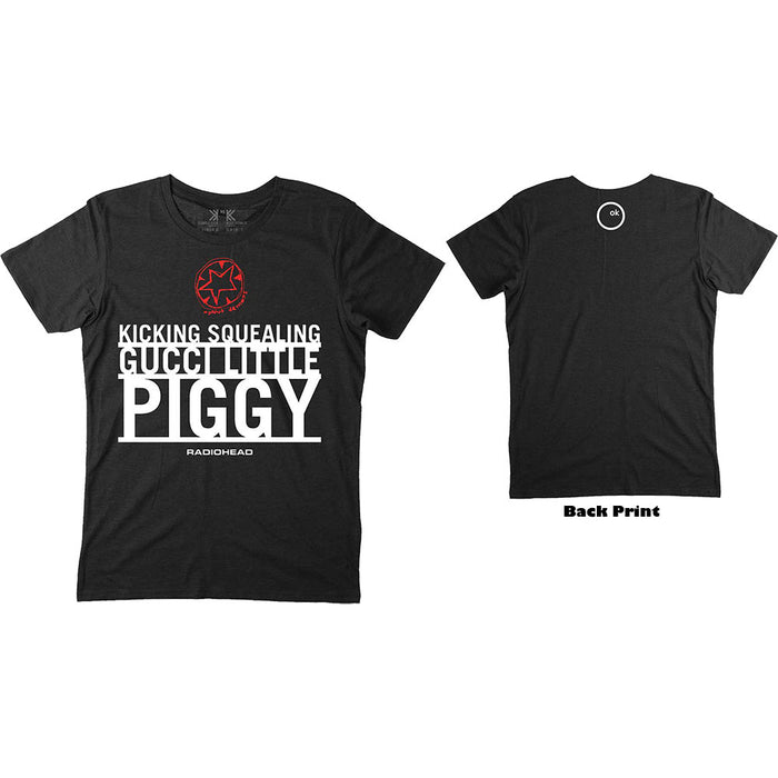 Radiohead Gucci Little Piggy Black XL Unisex T-shirt