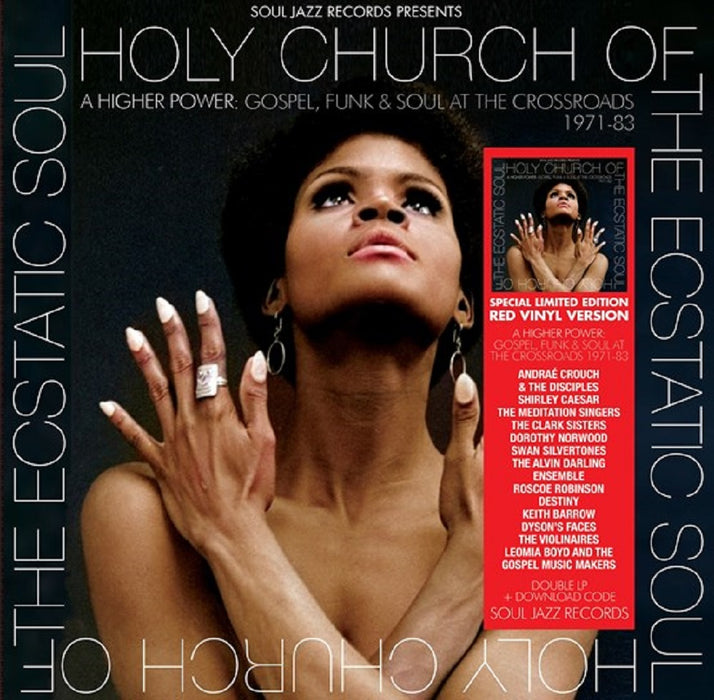 Holy Church Of The Ecstatic Soul: A Higher Power: Gospel, Funk & Soul At The Crossroads 1971-83 Vinyl LP Red RSD 2023