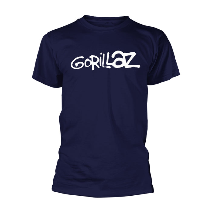 Gorillaz Logo Navy Small Unisex T-Shirt