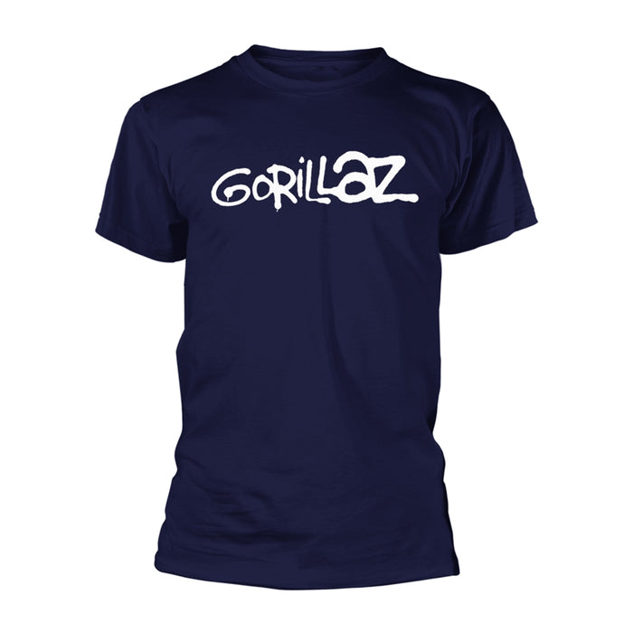 Gorillaz Logo Navy X-Large Unisex T-Shirt