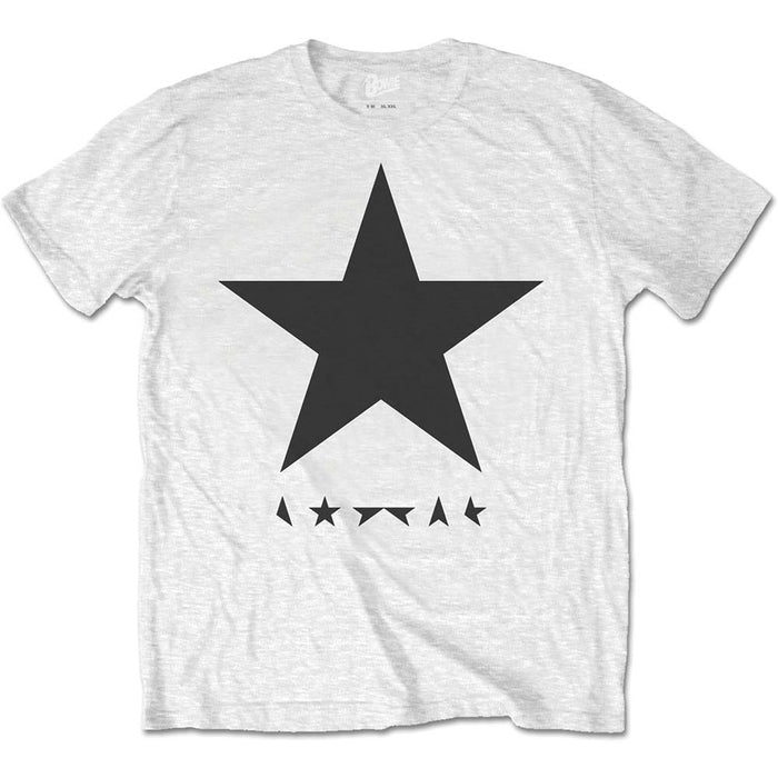 DAVID BOWIE BLACKSTAR ON WHITE MENS T-SHIRT XL NEW