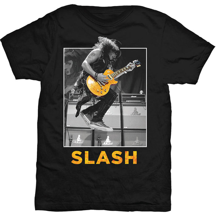 SLASH Guitar Jump MENS Black SIZE LARGE T-shirt NEW