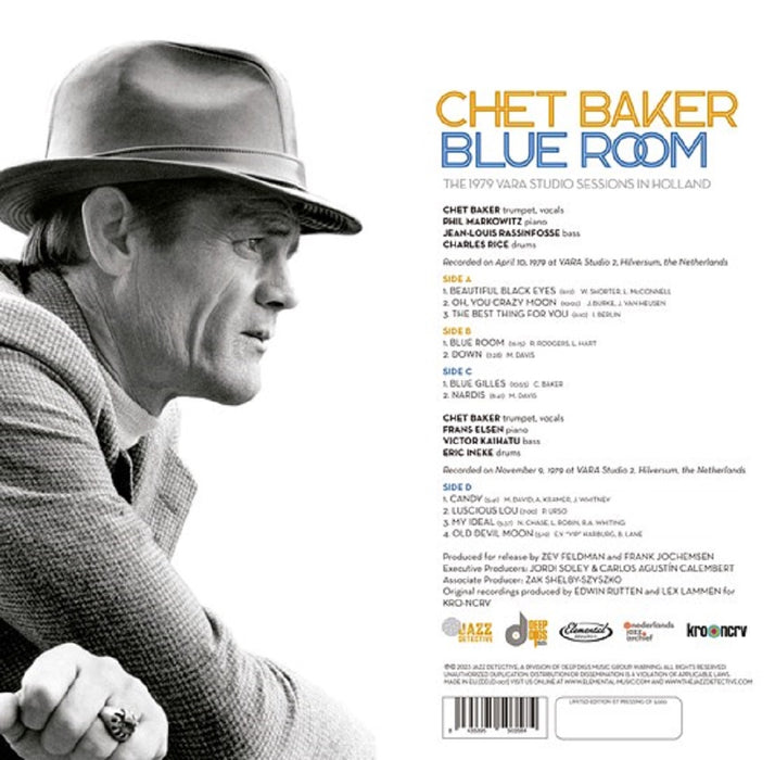 Chet Baker The 1979 Vara Studio Sessions in Holland Vinyl LP RSD 2023