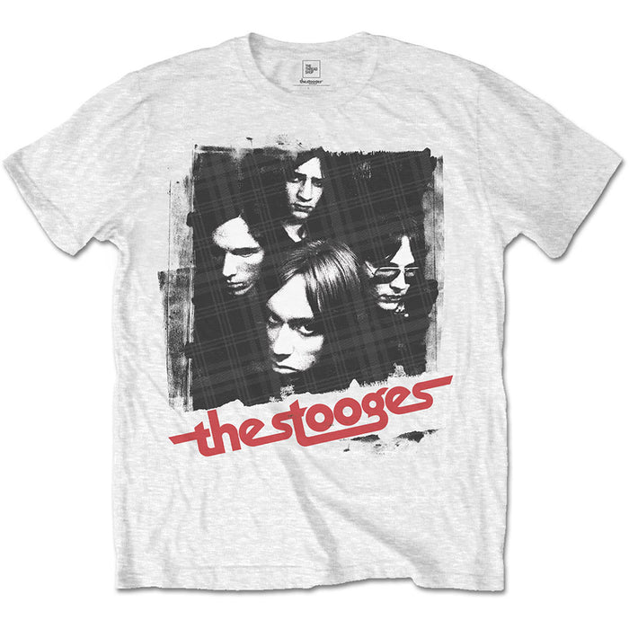 Iggy Pop & The Stooges Four Faces White Small Unisex T-Shirt