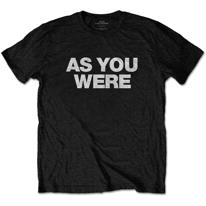 Liam Gallagher As You Were Black X-Large Unisex T-Shirt