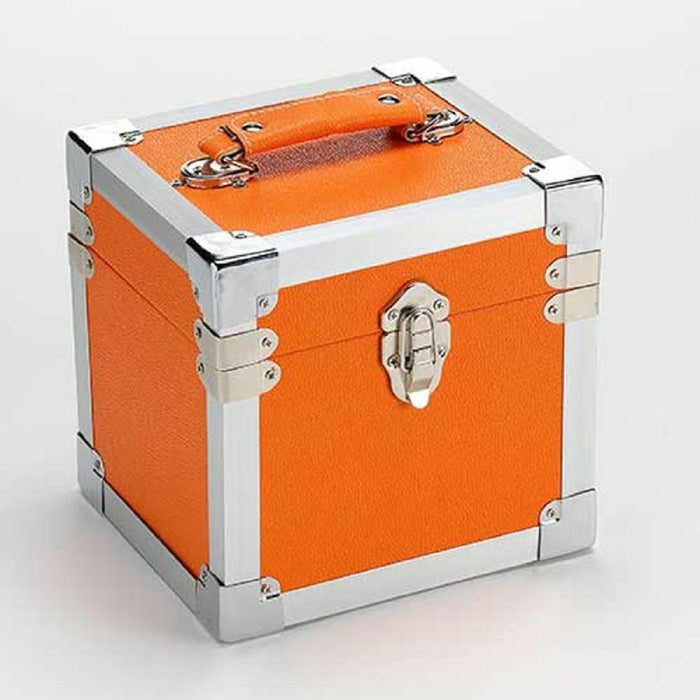 7" Vinyl Record Storage Carry Case Orange