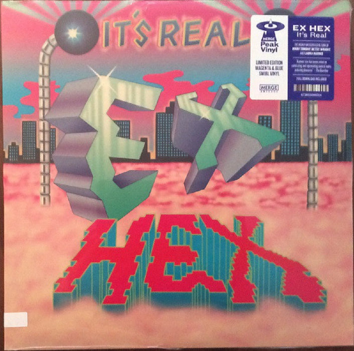 Ex Hex ‎It's Real Limited Magenta & Blue Vinyl LP New 2019