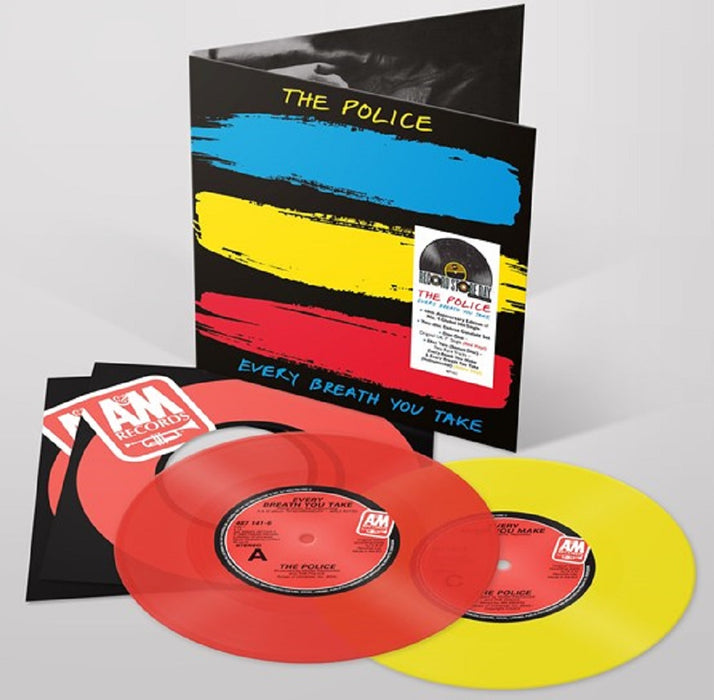 The Police Every Breath You Take 7" Vinyl Single Red and Yellow RSD 2023