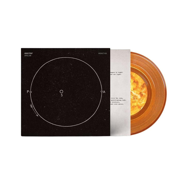 Arab Strap Aphelion 7" Vinyl Single Orange Colour 2022
