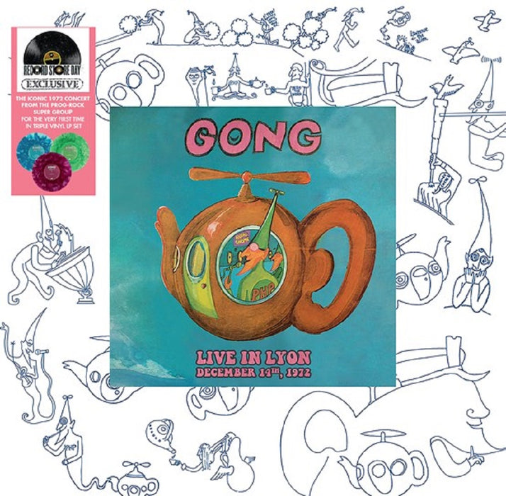 Gong Live In Lyon December 14th, 1972 Vinyl LP Purple, Green and Blue RSD 2023