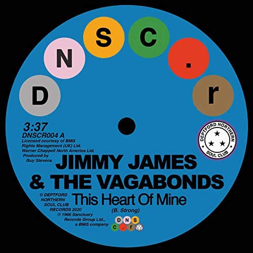 Jimmy James & The Vegabonds This Heart Of Mine Vinyl 7" Single 2020