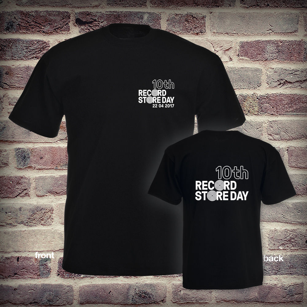 RSD 2017 10th Anniversary Record Store Day T-Shirt Unisex Black SIZE X ...