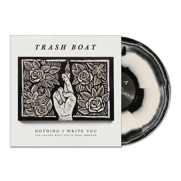 Trash Boat Nothing I Write You Can Change What You've Been Through Vinyl LP White & Black Swirl 2023