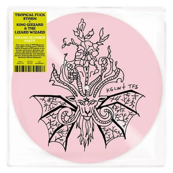 Tropical Fuck Storm + King Gizzard & The Lizard Wizard Satanic Slumber Party 12" Vinyl EP Pink Colour 2022