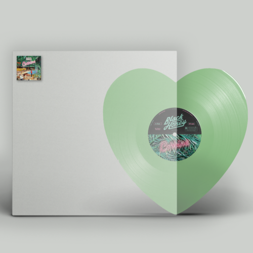 Black Honey Corrine 7" Vinyl Single Heartshaped Double Mint Green Colour LOVE RECORD STORES 2020