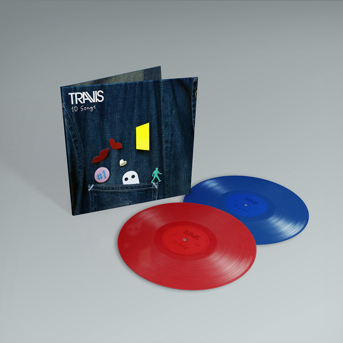 Travis 10 Songs Vinyl LP Ltd Red & Blue Colour 2020