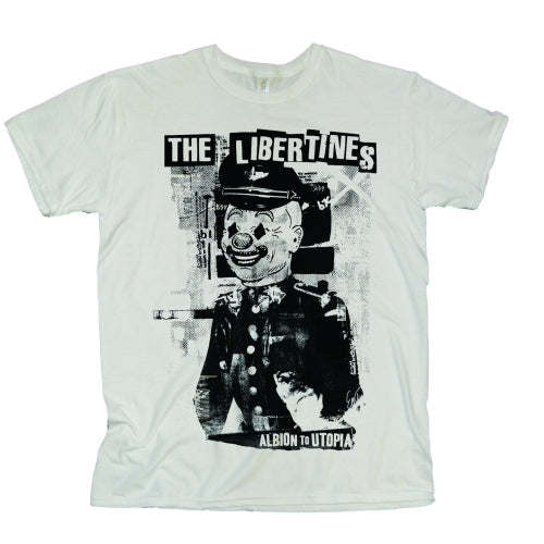 Libertines Albio to Utopia White Large Unisex T-Shirt