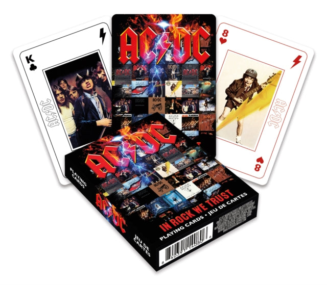 AC/DC In Rock We Trust Playing Cards