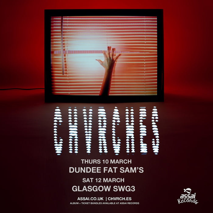 *Rescheduled date - CHVRCHES 'Screen Violence' Album + Fat Sams Live Dundee Ticket Bundle -10th March 2022