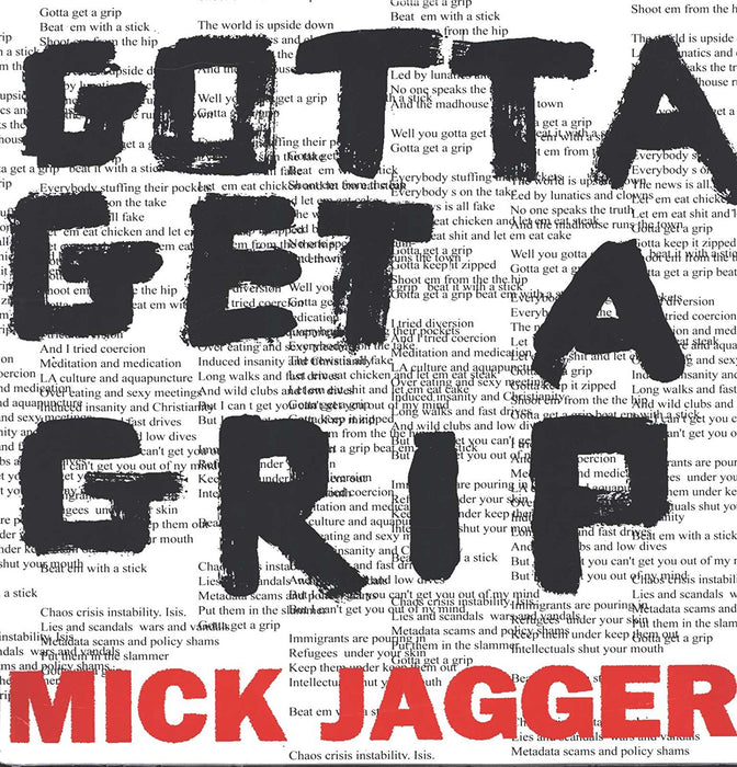 MICK JAGGER Gotta Get A Grip 12" Vinyl Single NEW 2017