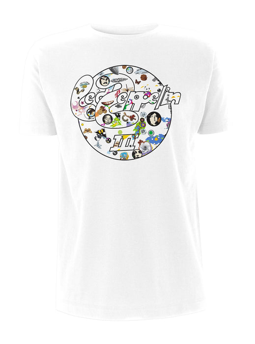 LED ZEPPELIN III Circle MENS White XL T-Shirt NEW