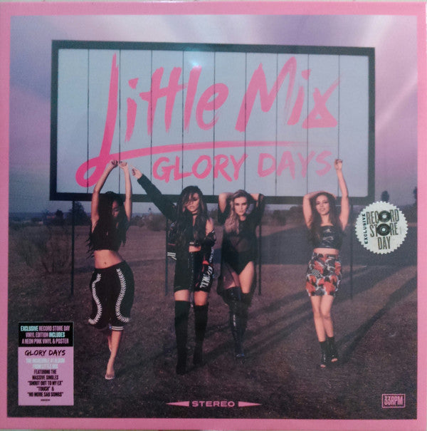 Little Mix Glory Days Vinyl LP Neon Pink & Poster RSD 2017