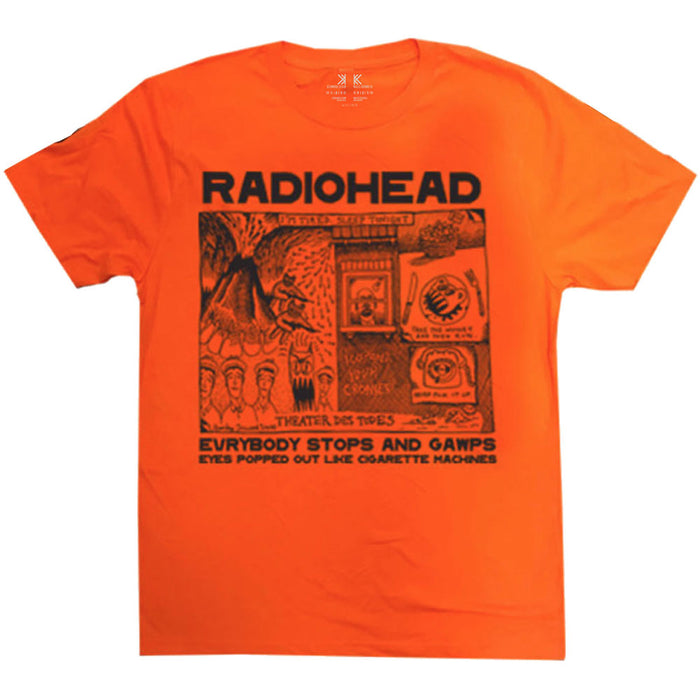 Radiohead Gawps Orange Large Unisex T-shirt