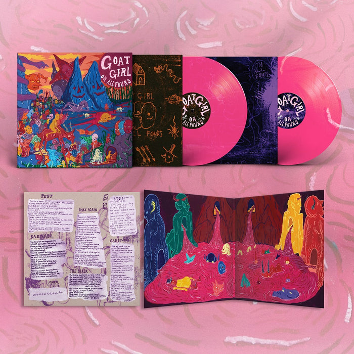 Goat Girl On All Fours Vinyl LP Indies Transparent Pink Colour 2021