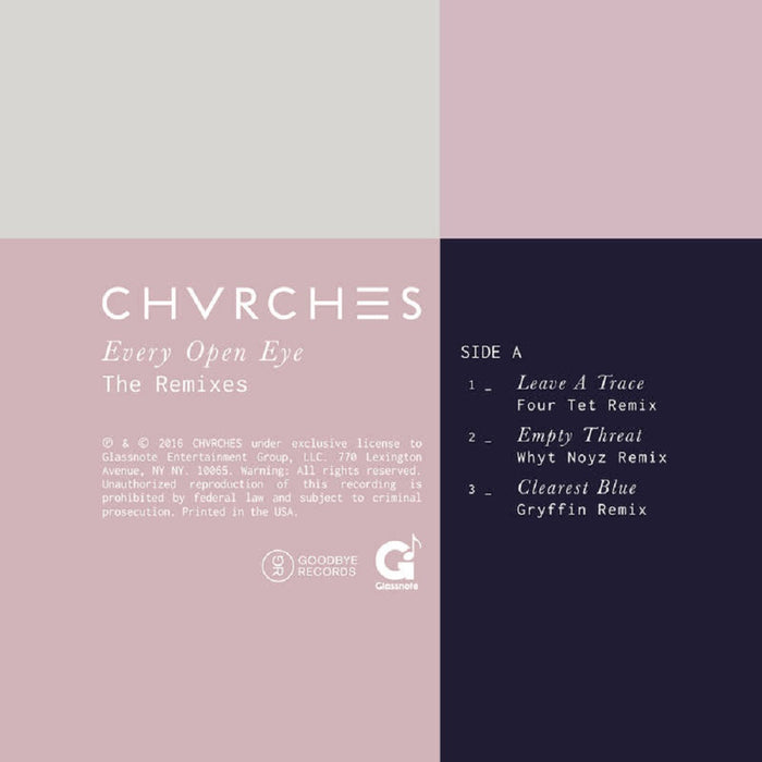 CHVRCHES Every Open Eye (Remixes) Vinyl EP RSD 2016