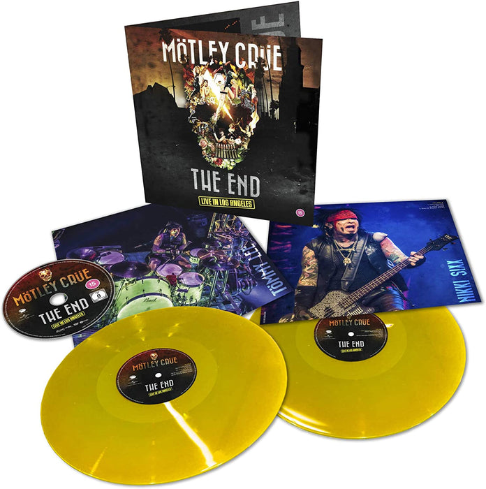 Motley Crue - The End: Live In Los Angeles Vinyl LP Yellow Colour 2020