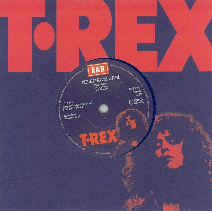 T Rex Telegram Sam Limited 7" Blue Vinyl Single New 2019