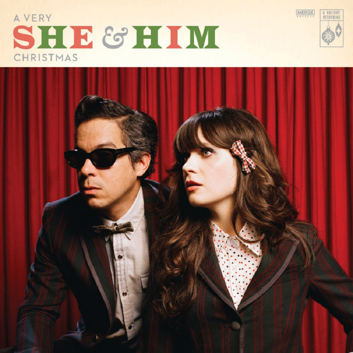 She & Him A Very She & Him Christmas Vinyl LP Metallic Silver Colour 2021