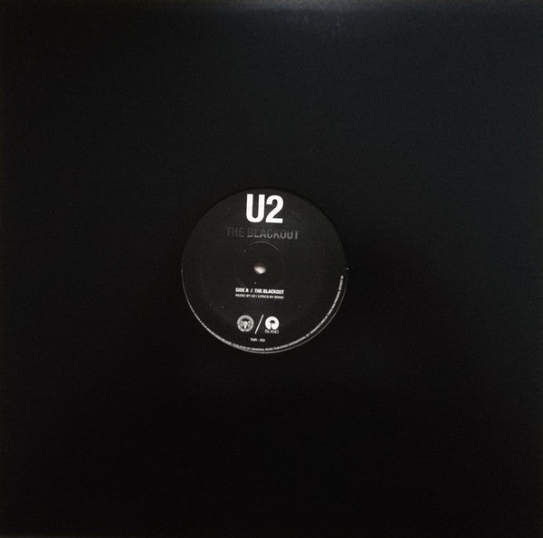 U2 Blackout 12" Single RSD Black Friday Vinyl 2017
